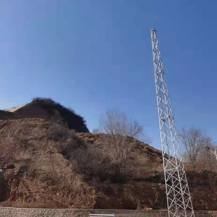 山西某部隊導彈庫四角拉線避雷塔安裝項目