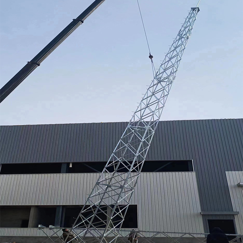 南京某廠房安裝四角避雷塔